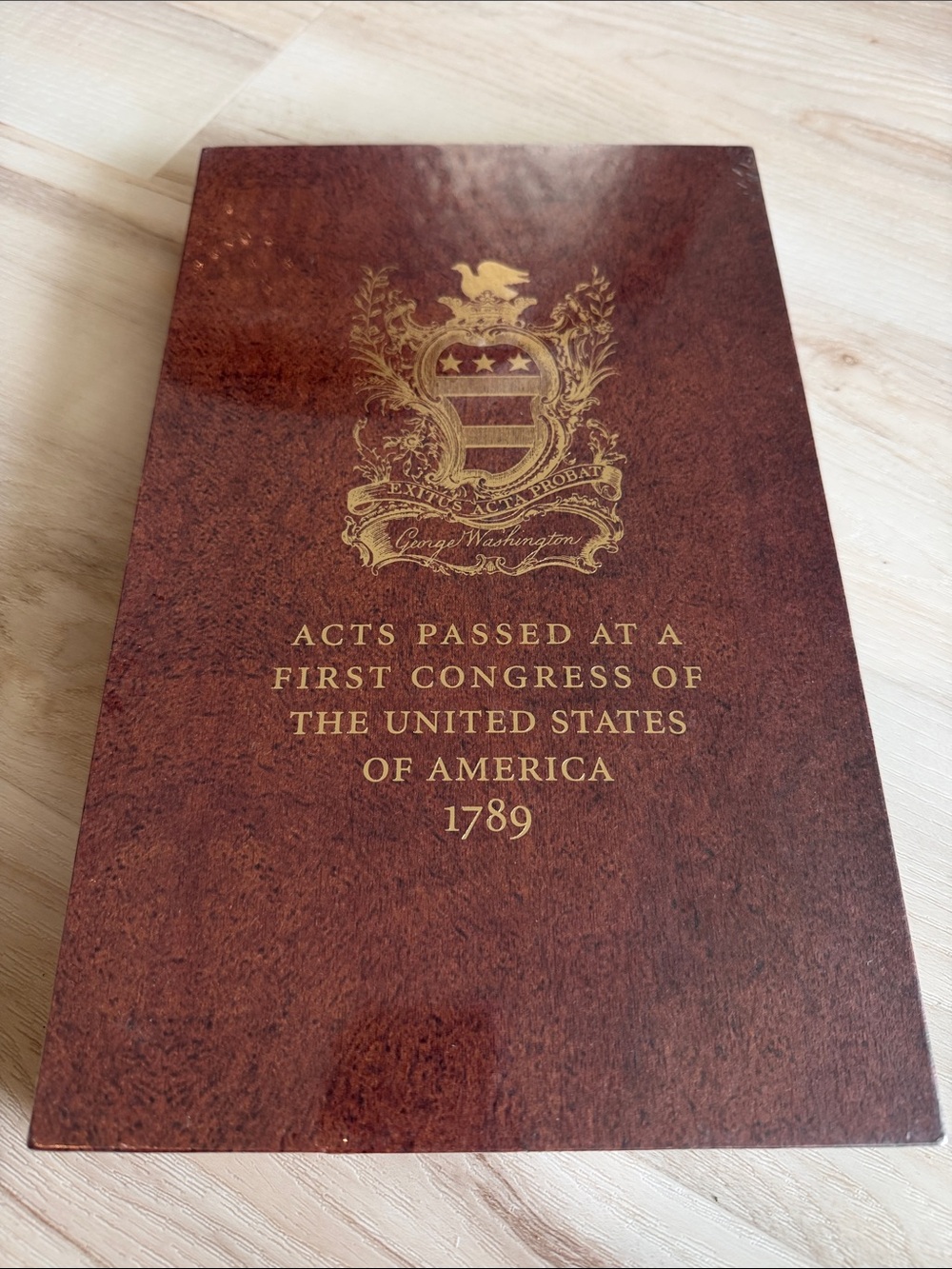 Acts of Congress 1789: Includes the Constitution and the Bill of Rights Book